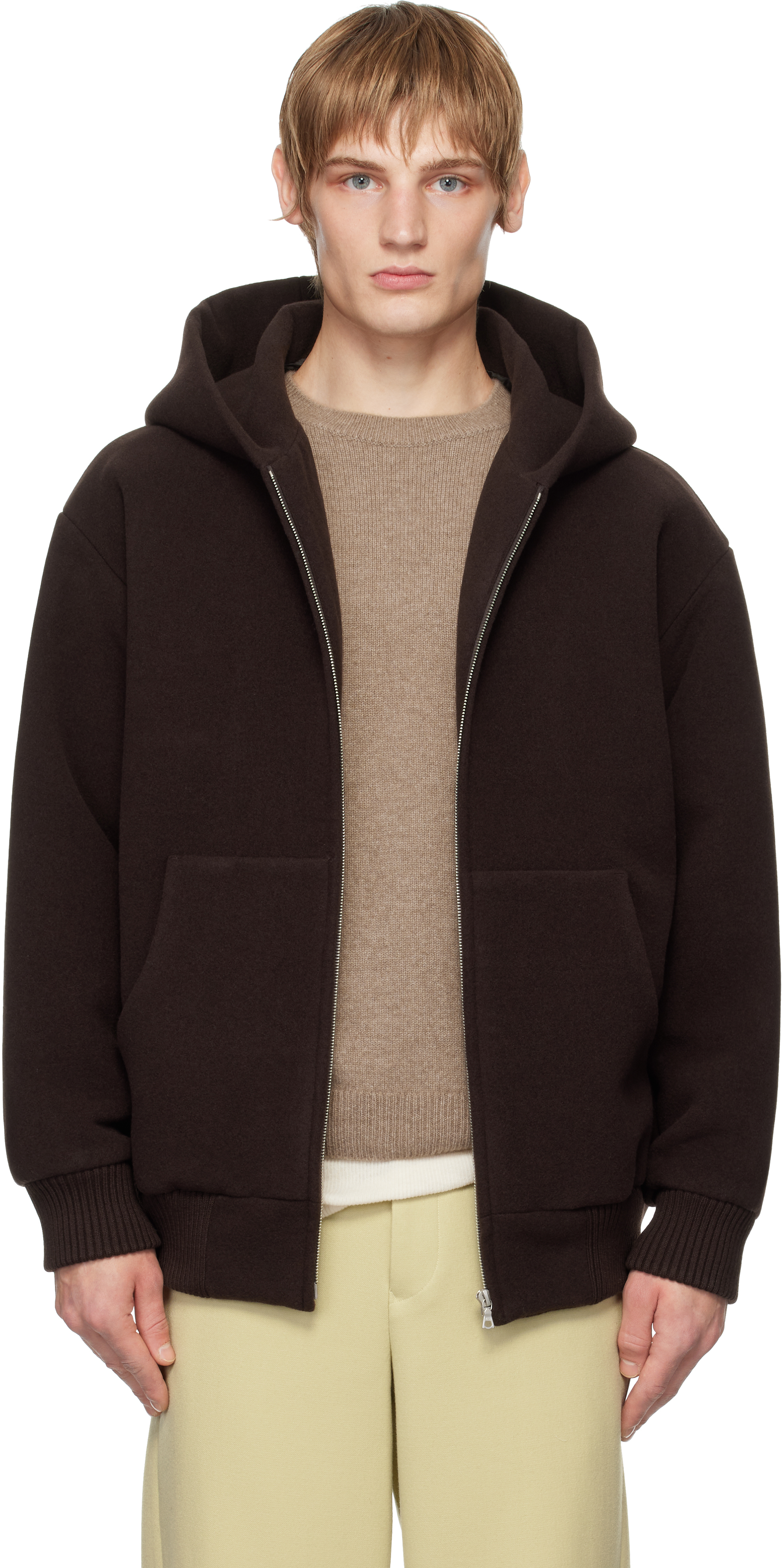 【AURALEE】BLUEFACEDWOOLDOUBLE CLOTHHOODIE 新品！AURALEE WOOL DOUBLE CLOTH ZIP HOODIE