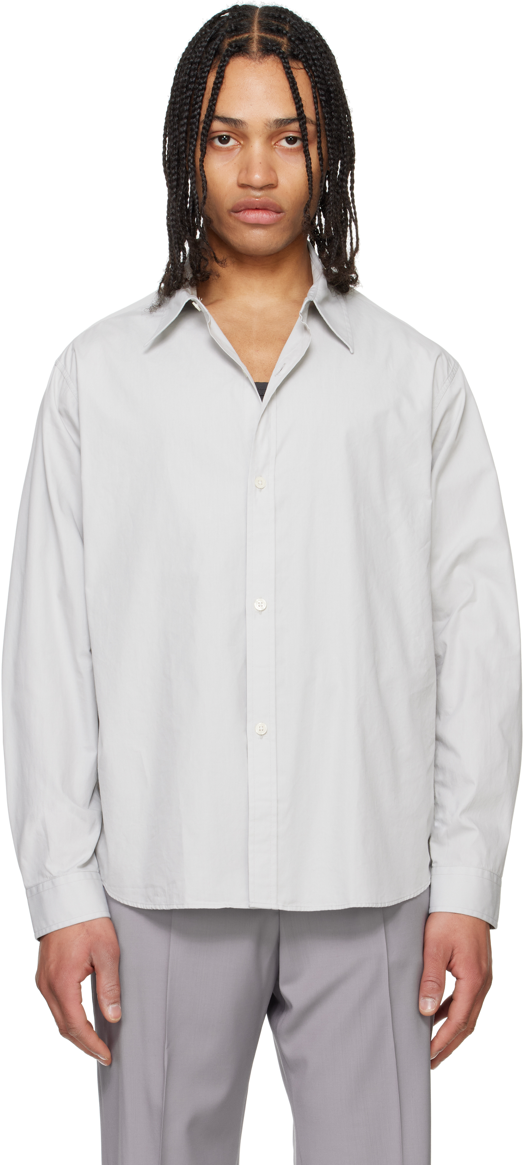 Gray Evening Shirt – On Sale Now with Up to 10% Off