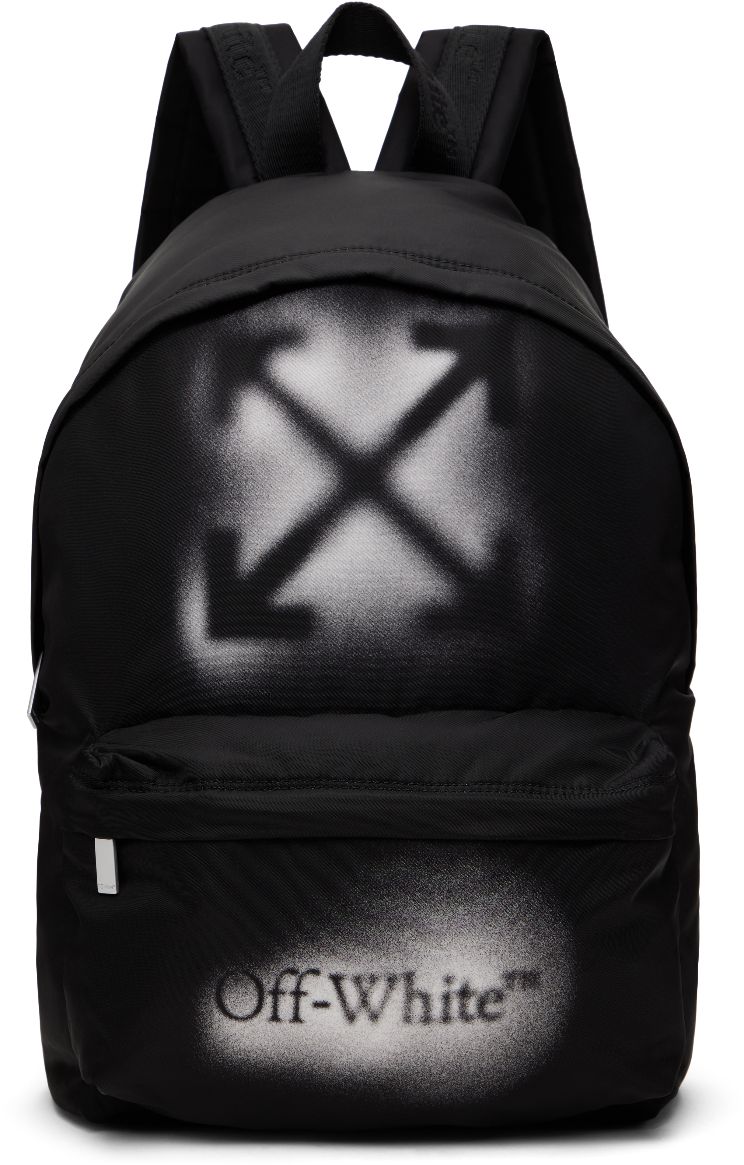 Off-White Kids Black Spray Arrow Backpack - Luggage & Travel