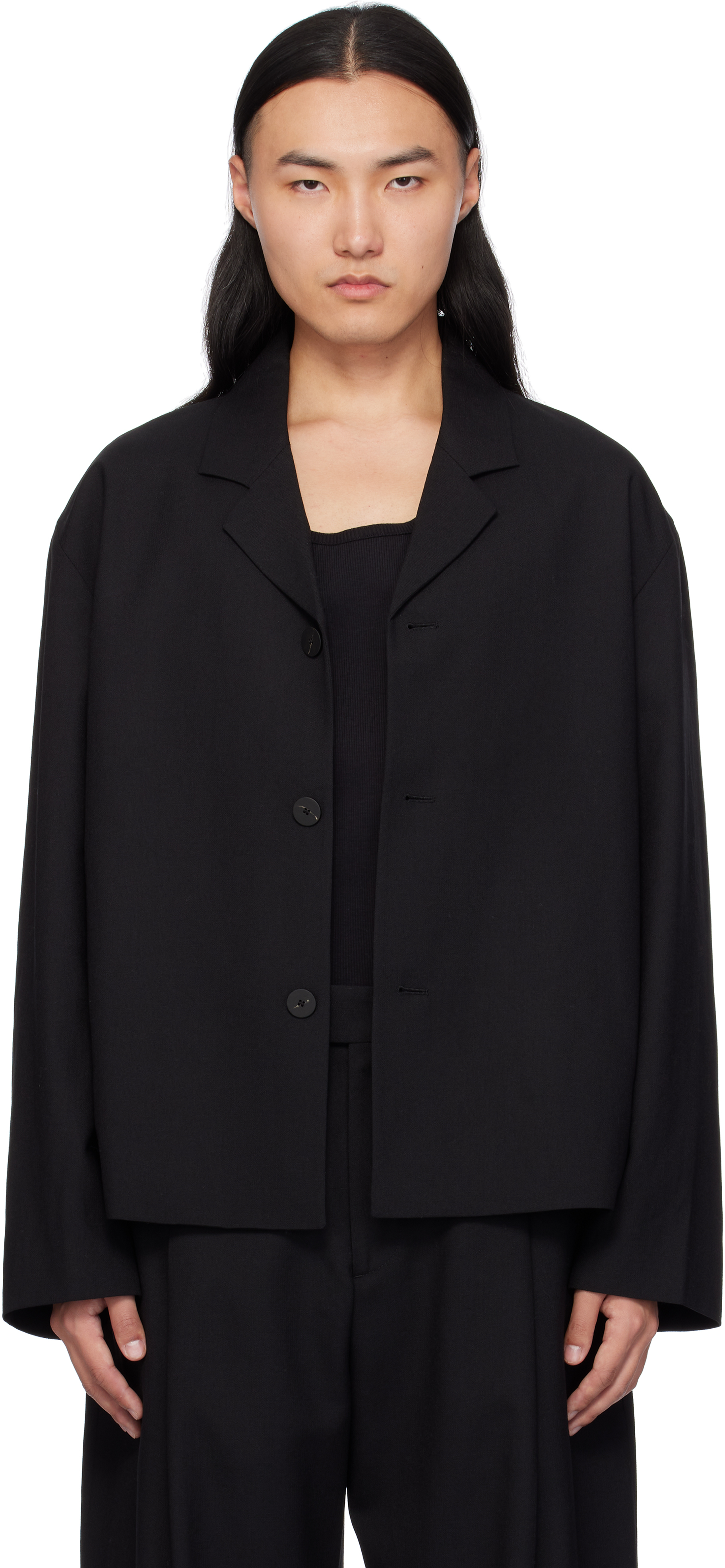 Shop Black Ferro Wool Jacket on Sale at BeyondStyle – Get 57