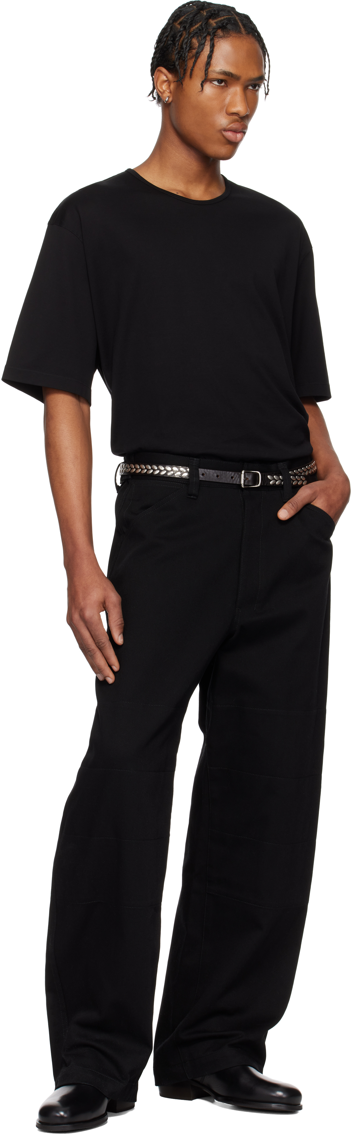 LEMAIRE ALMOND STUD BELT 20 / D.BRW 80 Almond Stud Belt Curated