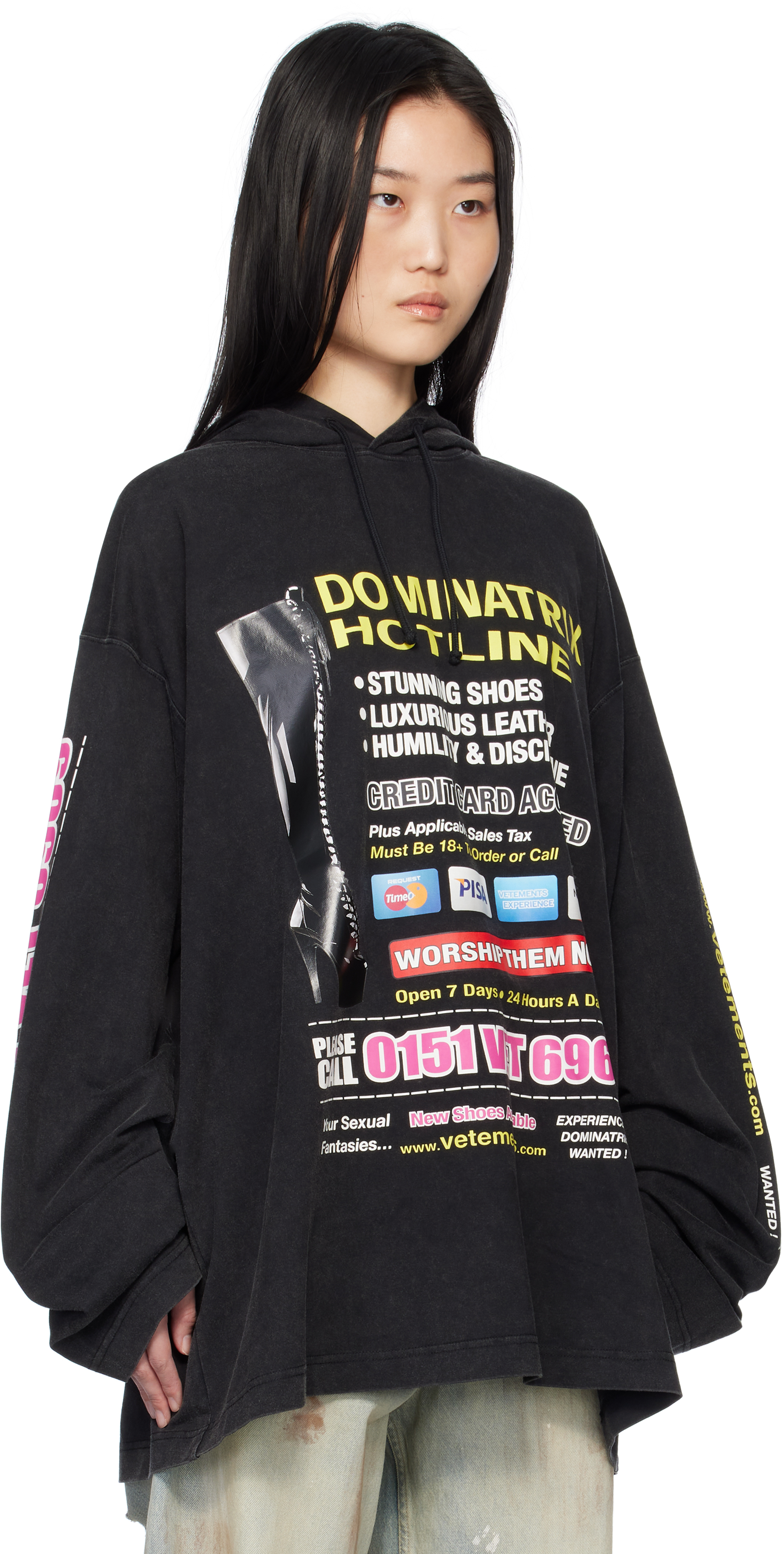 VETEMENTS♡ Dominatrix Hotline ジャージ フーディ 251669F097008_2.jpg