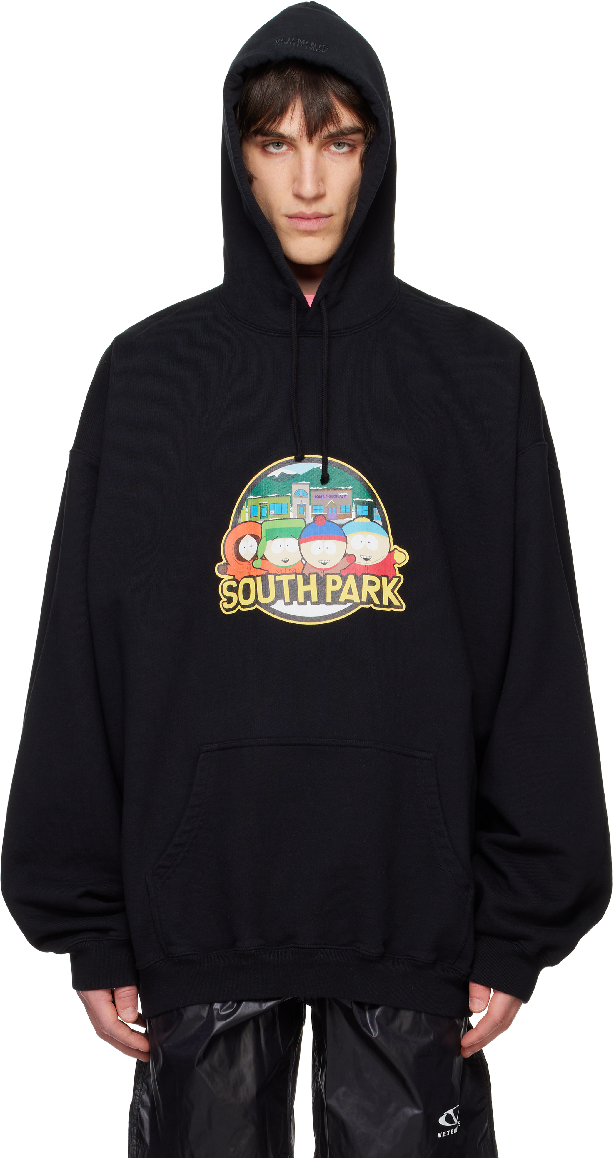 Shop Black 'South Park' Oversized Hoodie on Sale at