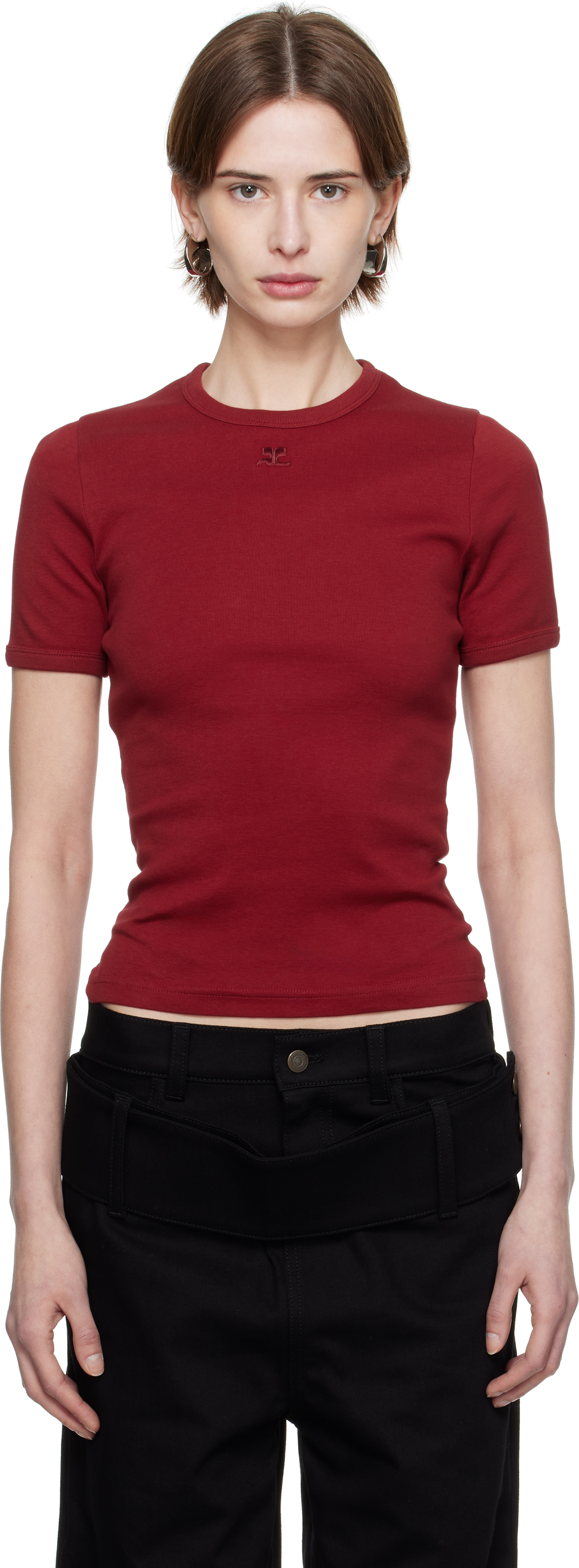 【関税込み】Courreges レッド Heritage Tシャツ Courrèges Red Heritage T-shirt - T-Shirts - BeyondStyle
