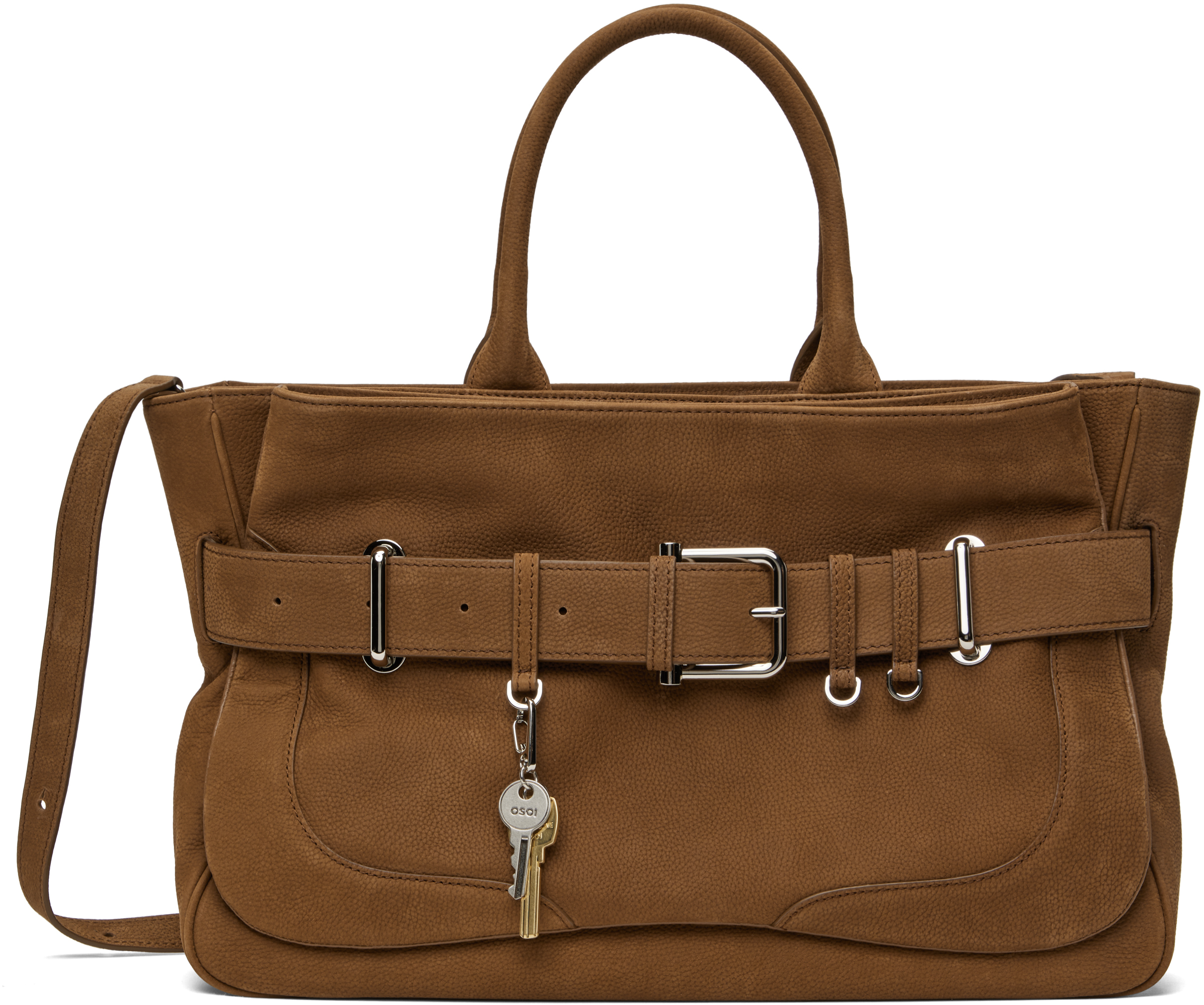 【関税込み】OSOI ブラウン Brocle トートバッグ OSOI Brown Brocle Tote - Tote Bags - BeyondStyle