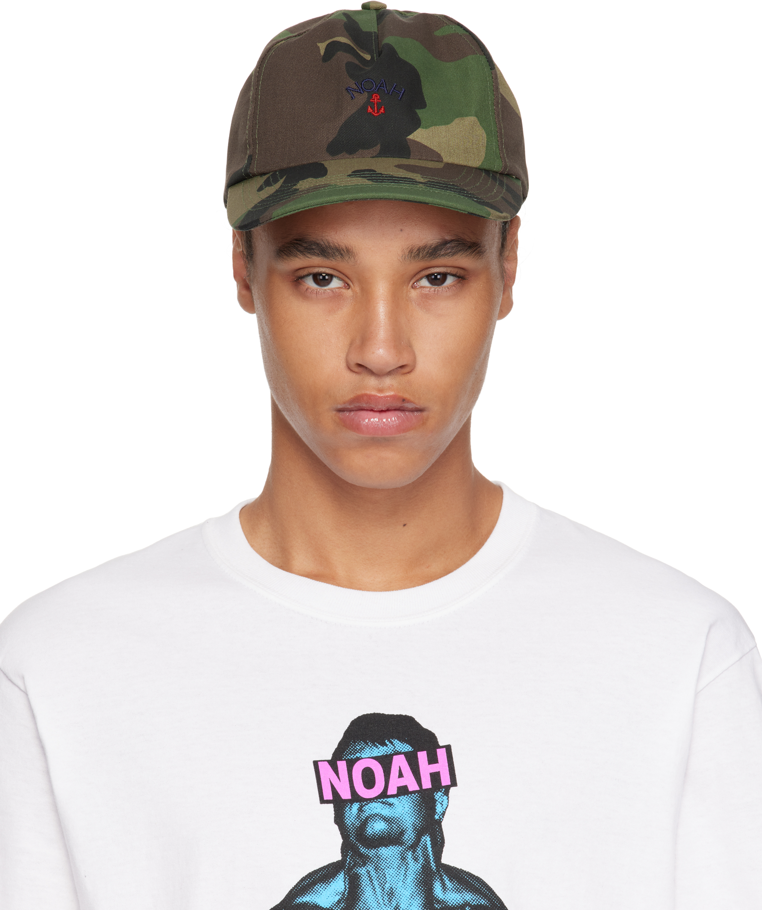 Noah Khaki Anchor Logo 5 Panel Cap - Hats - Compare Prices