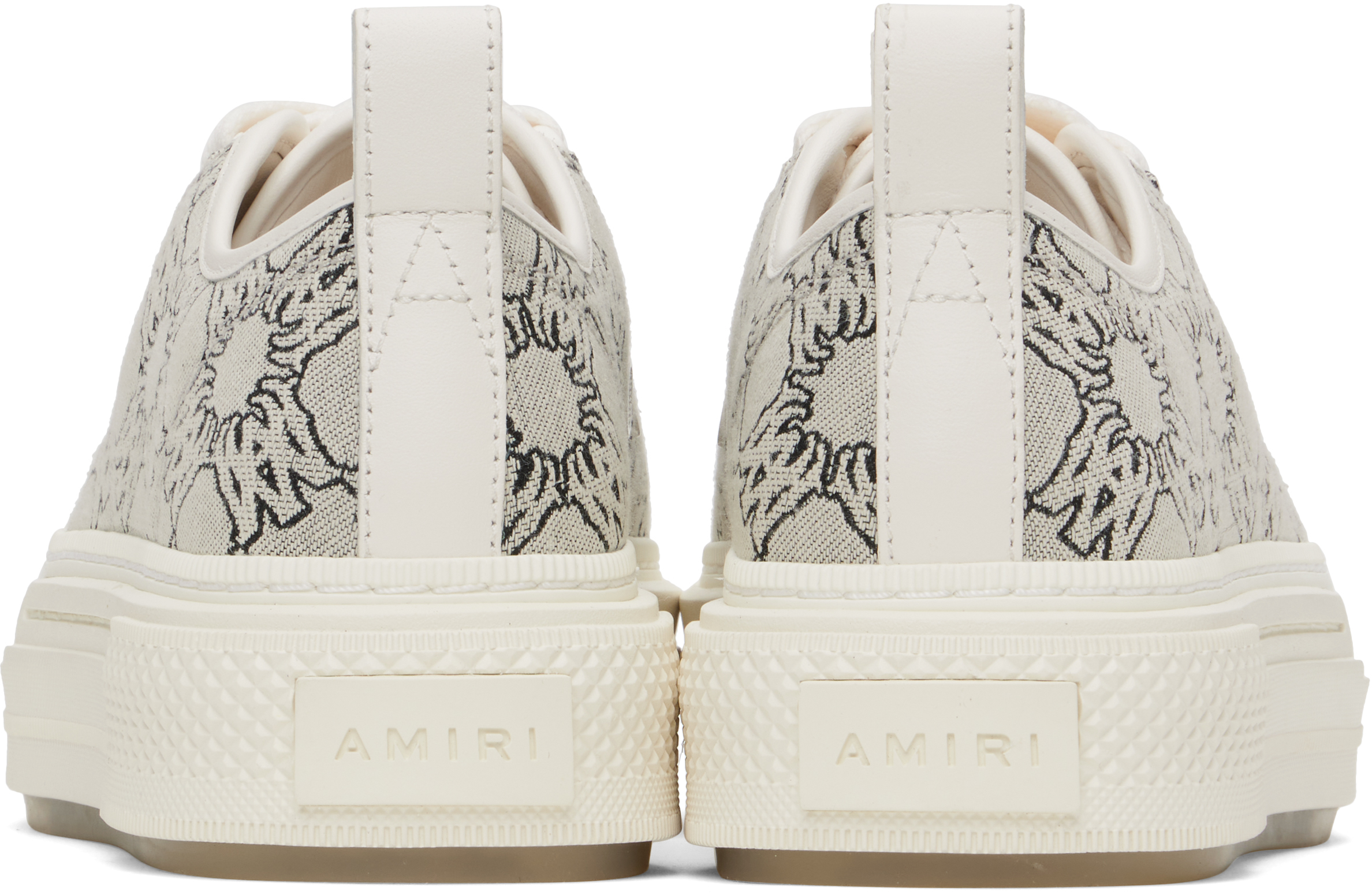 AMIRI Gray MA Quad Jacquard Court Low Sneakers - Casual
