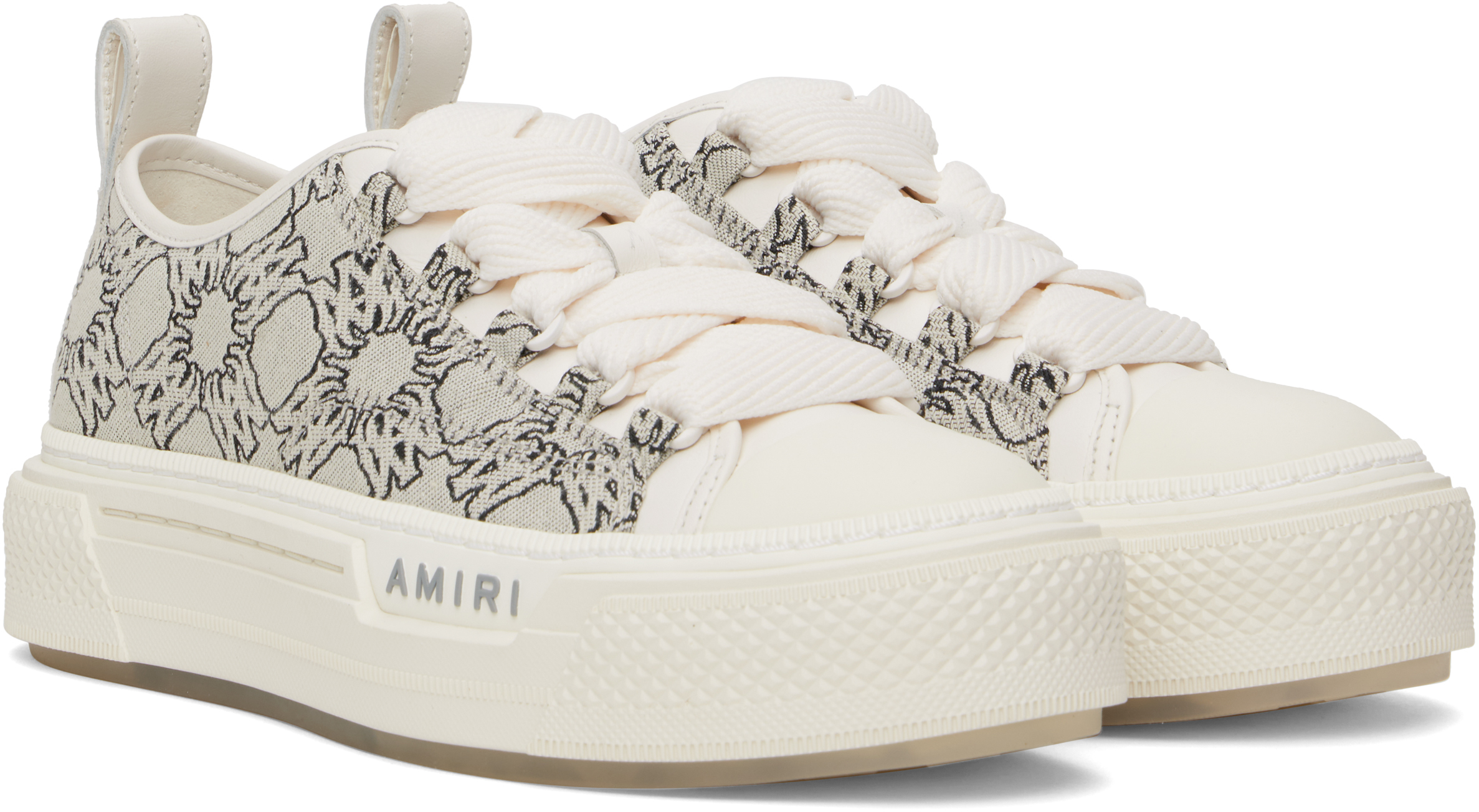 AMIRI Gray MA Quad Jacquard Court Low Sneakers - Casual