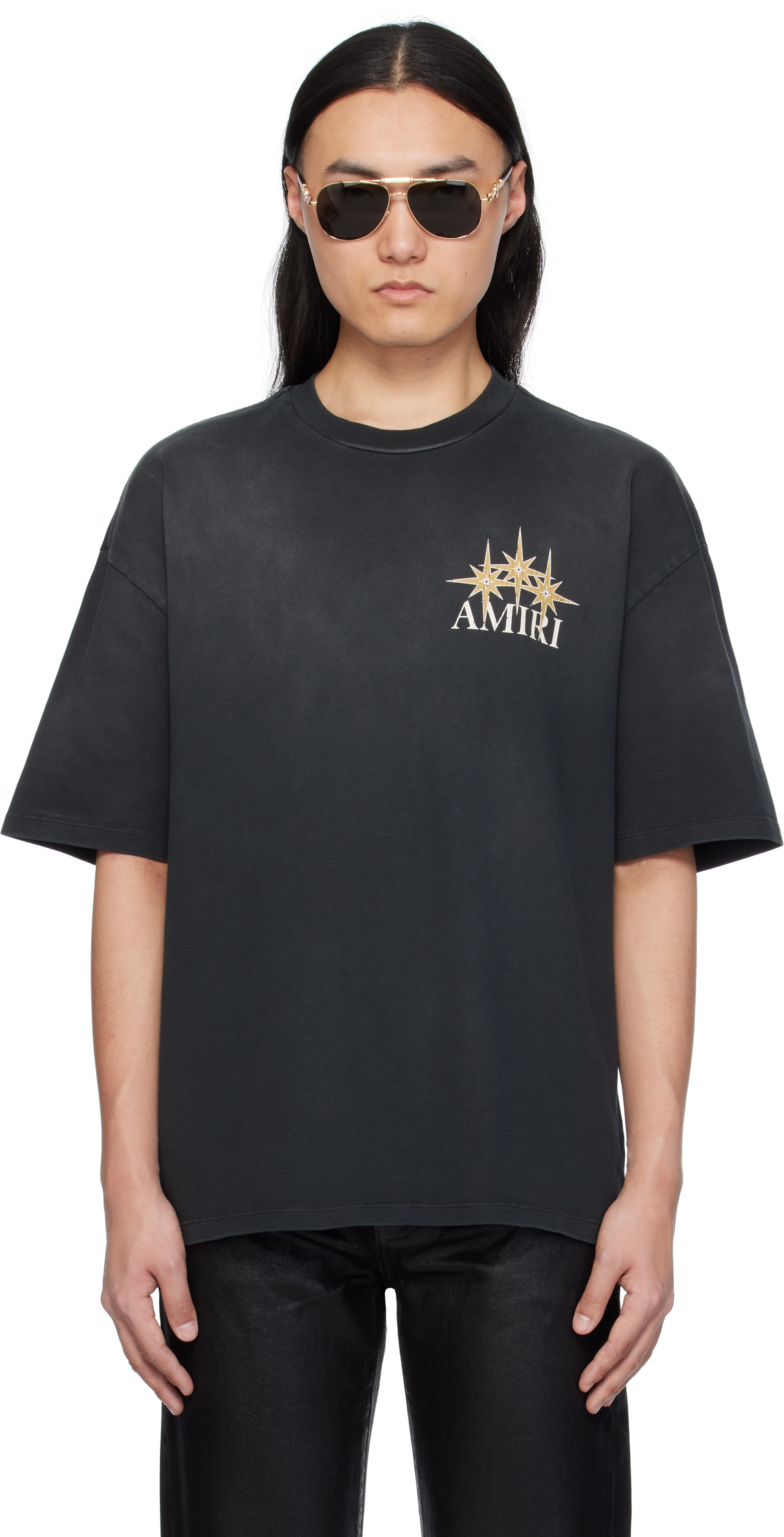 【関税込み】AMIRI ブラック 'Amiri' Starburst フーディ Amiri Starburst Cotton Hoodie | Saks Fifth Avenue