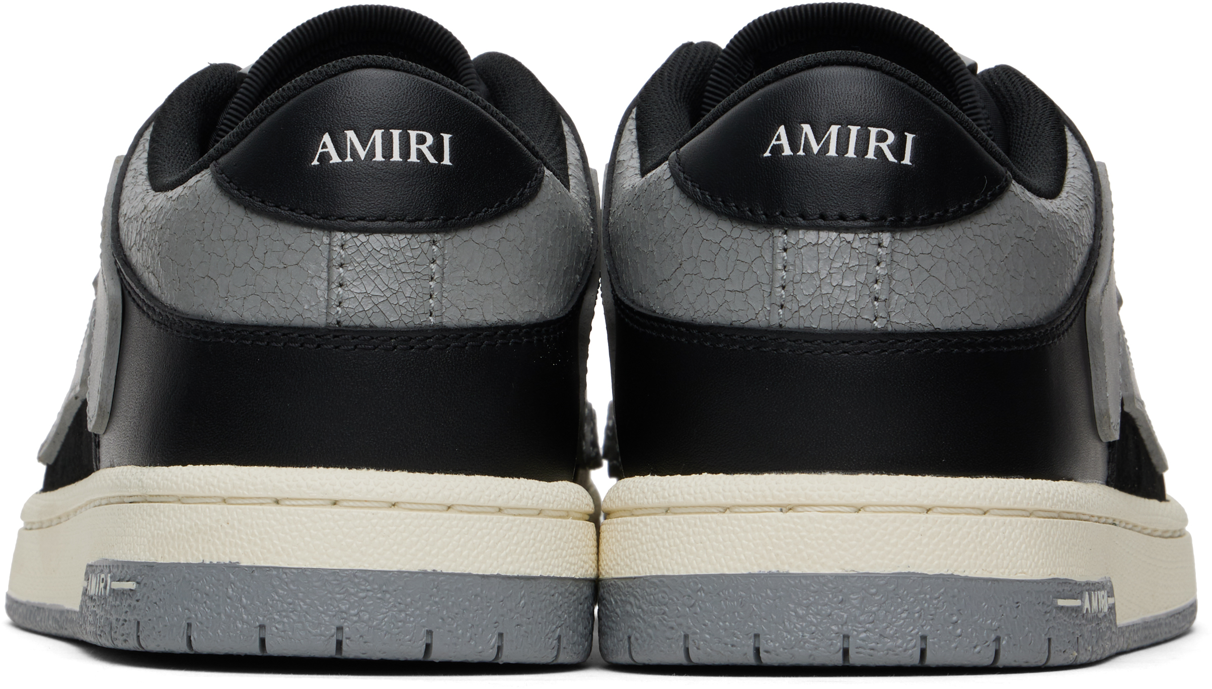 Black & Gray Skel-Top Low Sneakers – On Sale Now with Up to