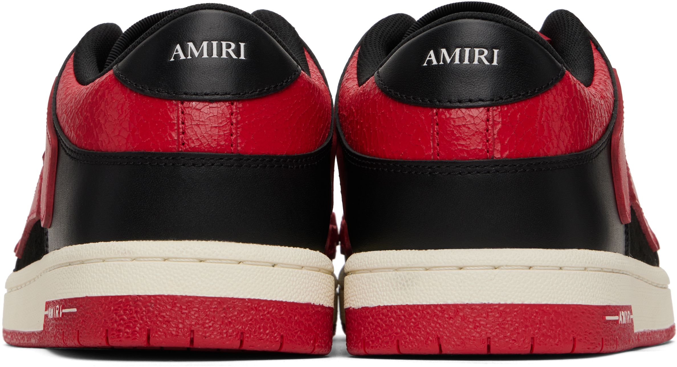 AMIRI Black & Red Skel-Top Low Sneakers - Casual Shoes