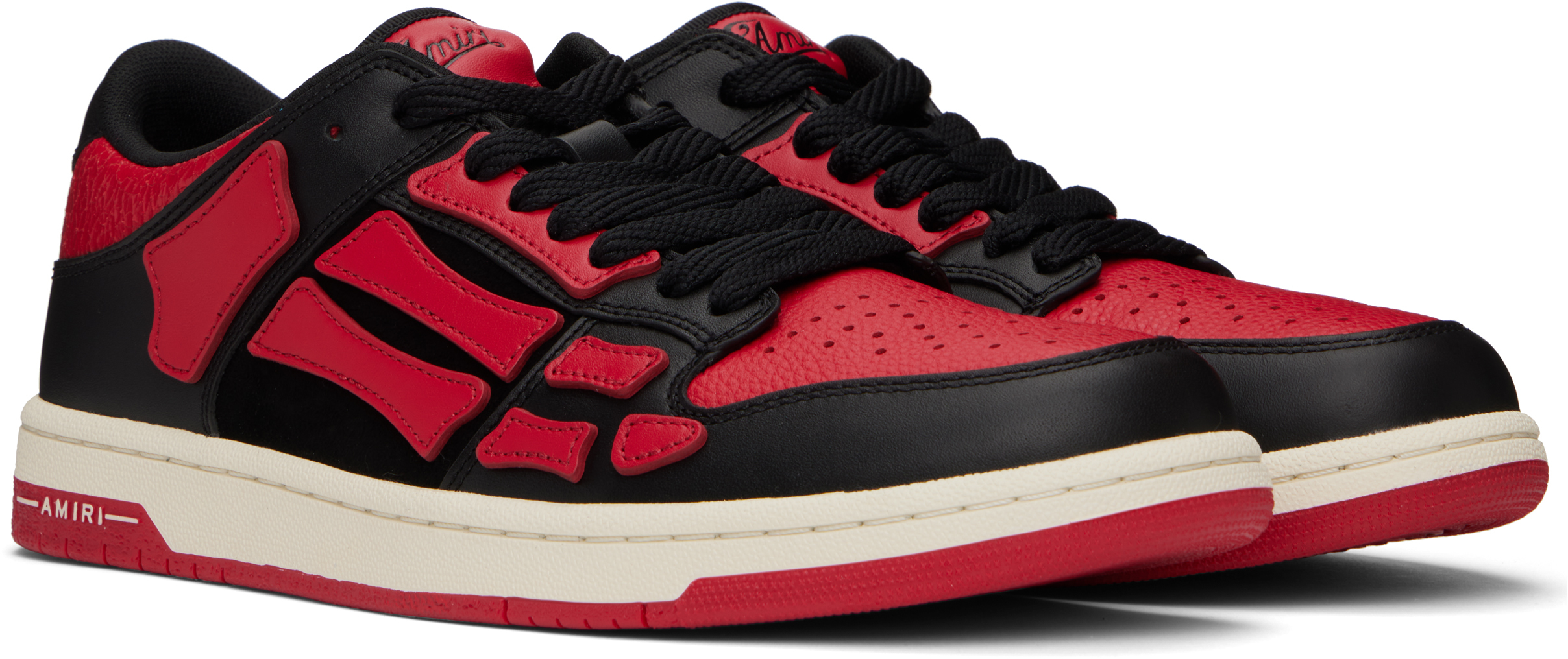 【送料&関税込】AMIRI Sneakers AMIRI Black & Red Skel-Top Low Sneakers - Casual Shoes