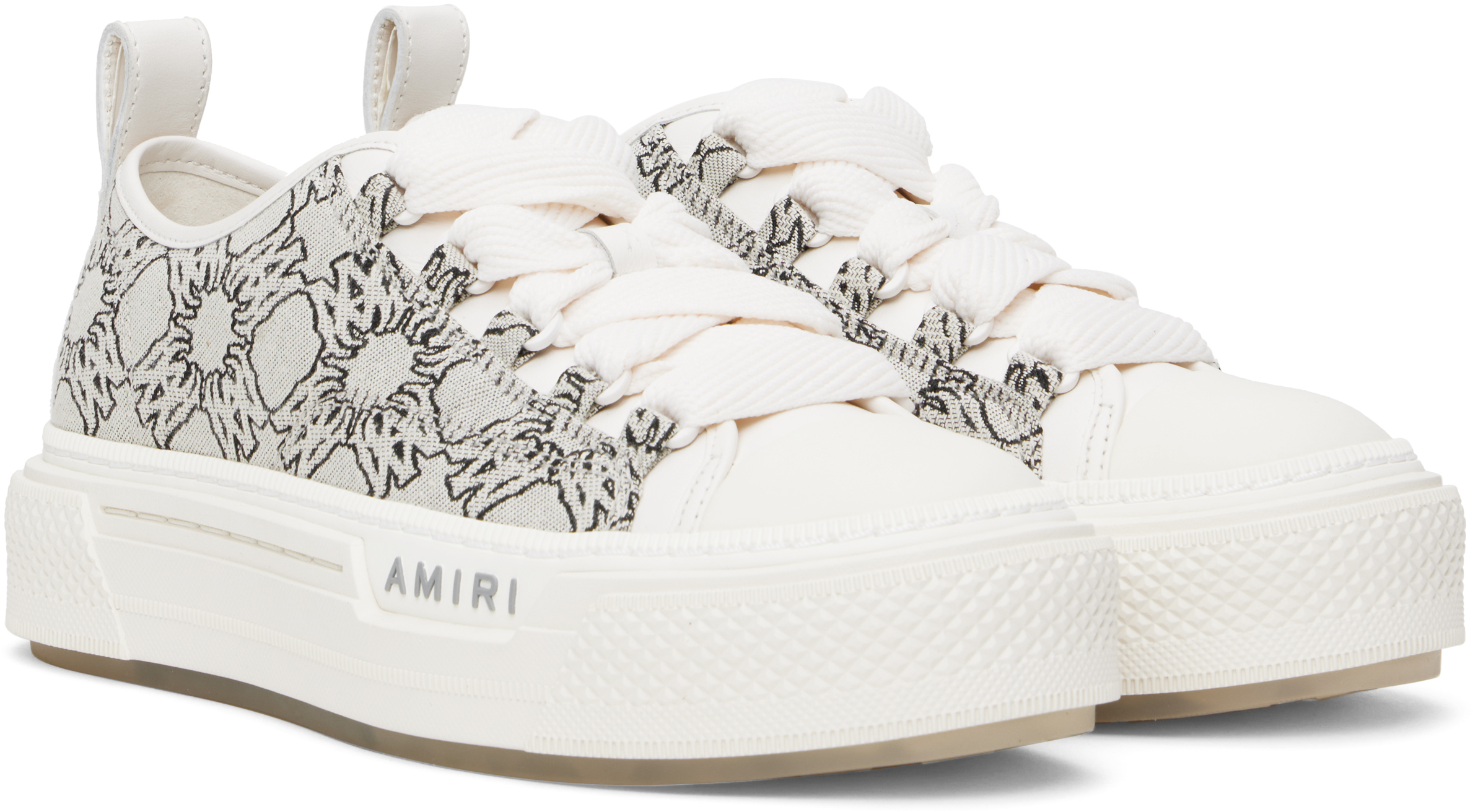 AMIRI Gray MA Quad Jacquard Court Low Sneakers - Casual
