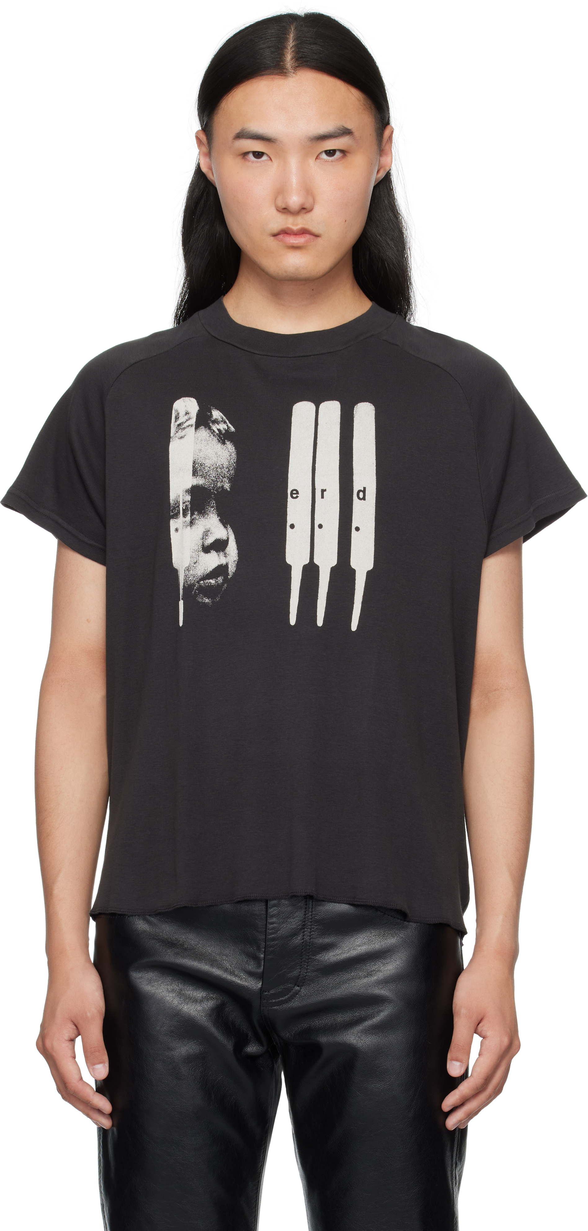 Enfants Riches Deprimes Black 'ERD' Baby Raglan T-shirt - T-Shirts