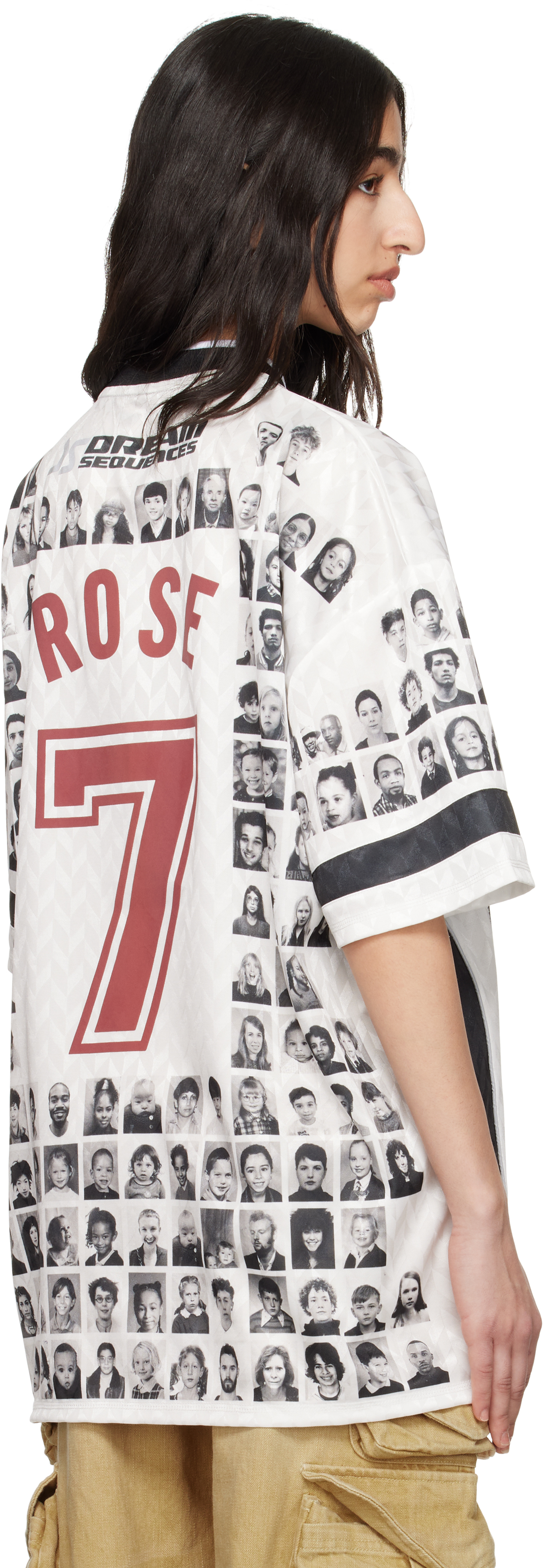 Shop White & Black Printed Football T-shirt on Sale at