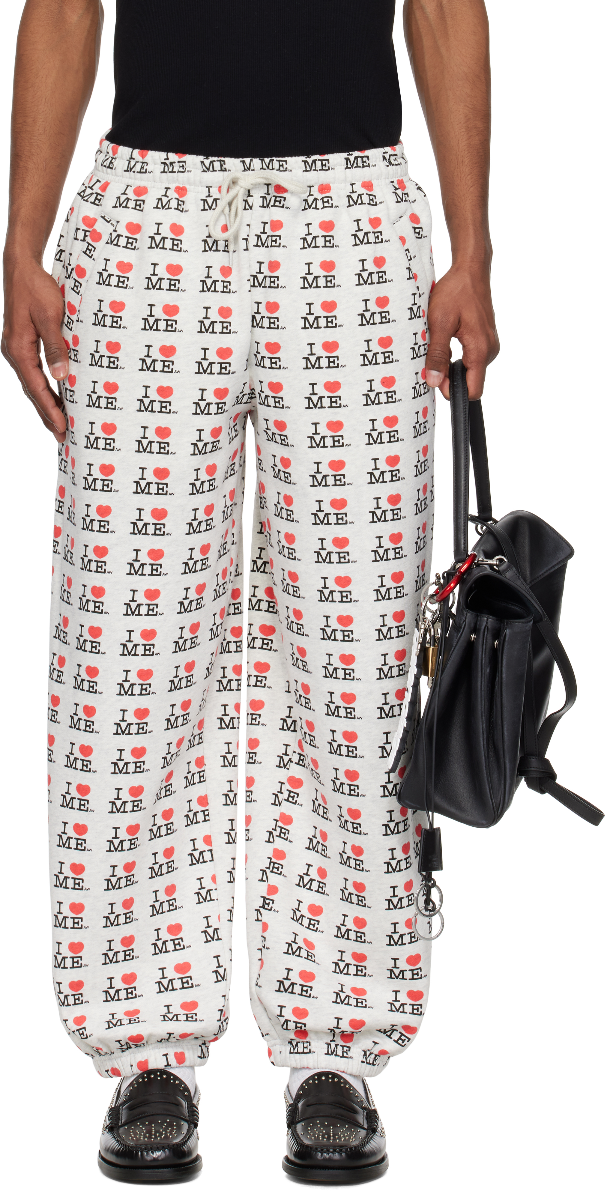 Ashley Williams Gray 'I Heart Me' Sweatpants - Joggers
