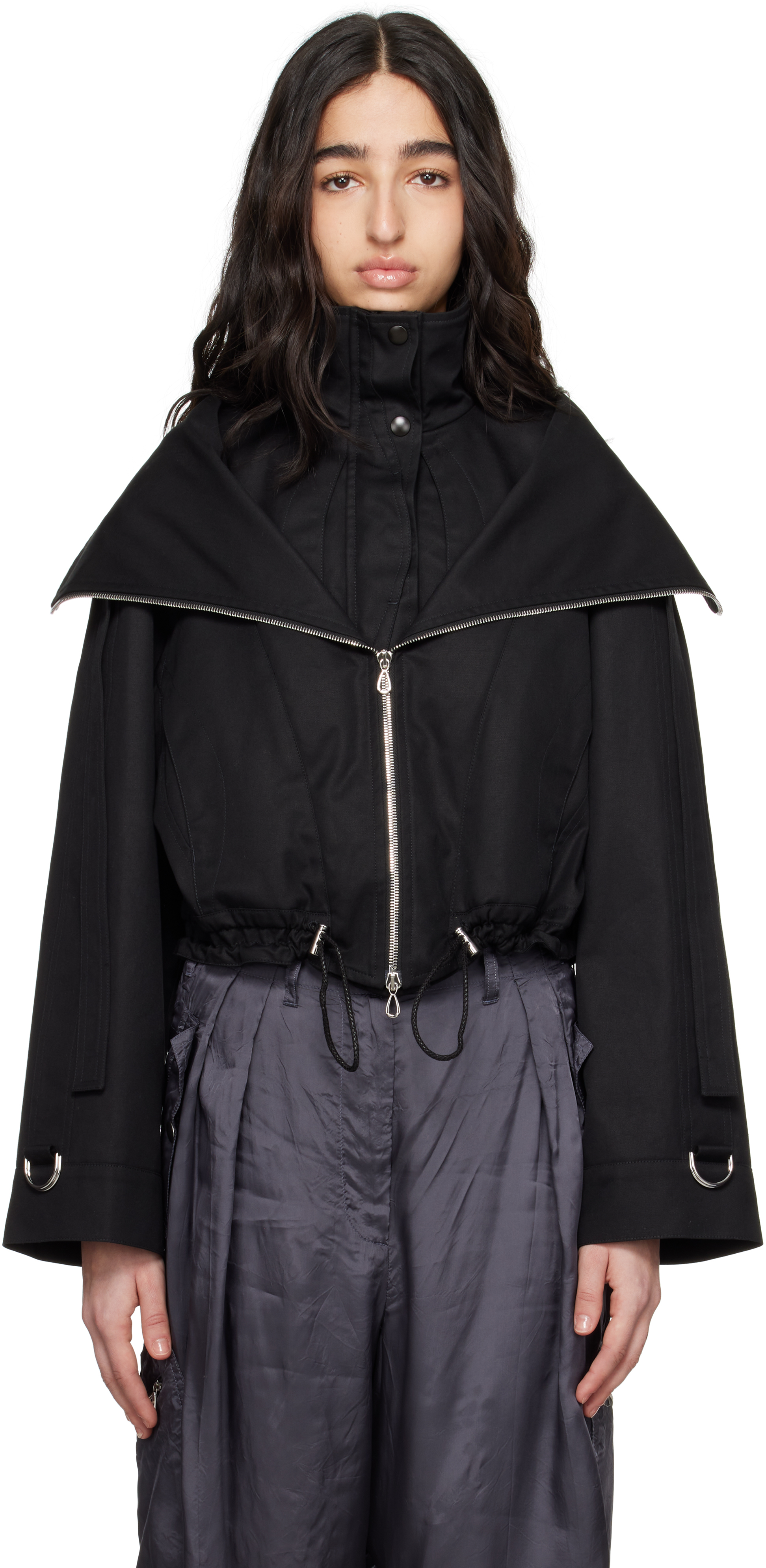 ジャケット・アウター Kiko kostadinov jacket black 44 Shop Black Erro Jacket on Sale at BeyondStyle – Get 70% Off