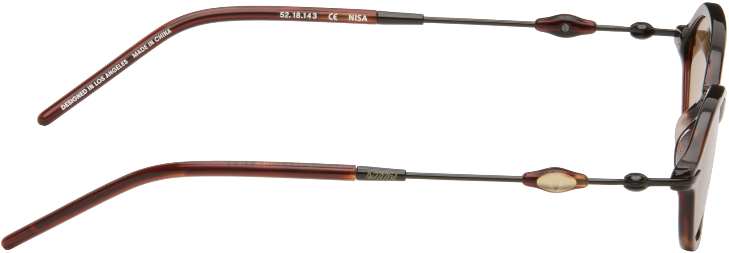 BONNIE CLYDE Black & Red Nisa Sunglasses - Accessories