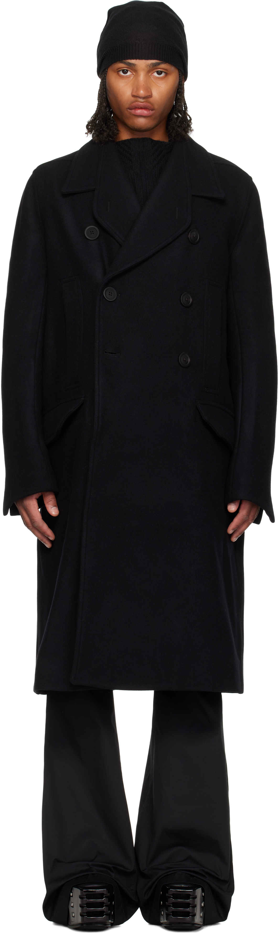 Shop Black Concordians Officer Coat on Sale at BeyondStyle – Get