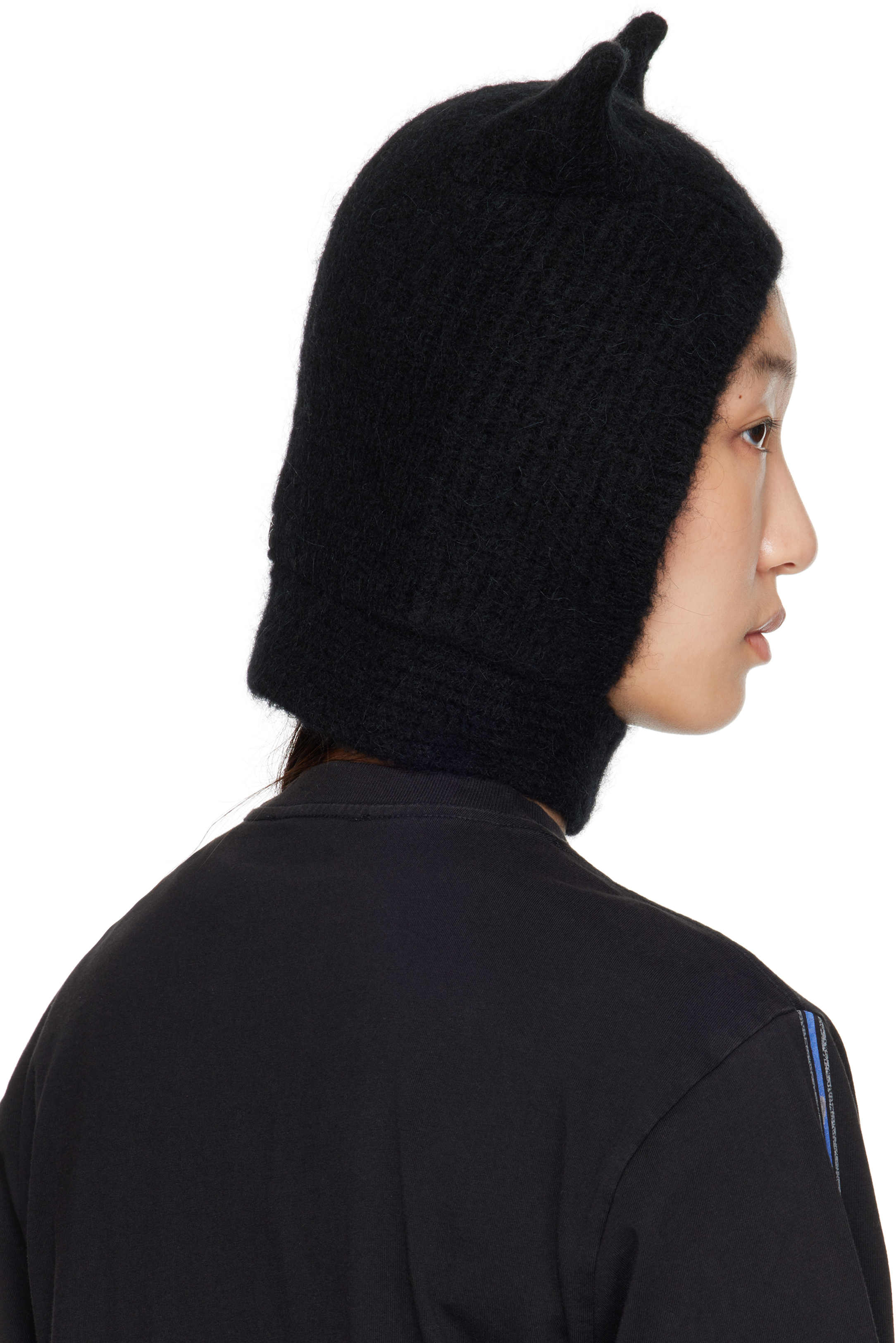 Coperni Knitted Horn Beanie Hat - Wool - Black - NWT COPERNI Knitted Horn Beanie – LAW DIVINE main image 4