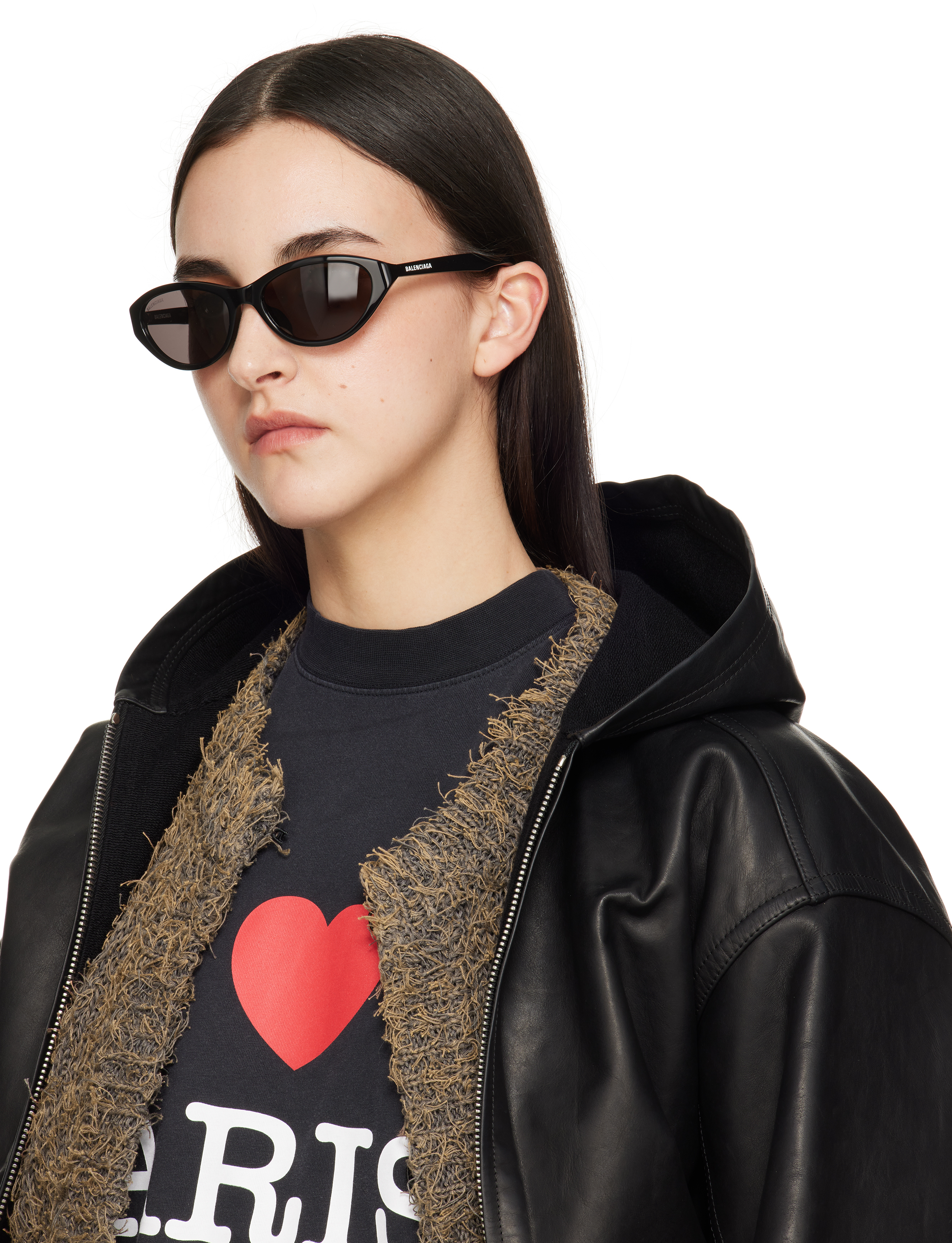 【関税込み】Balenciaga ブラック Neo Oval 2.0 サングラス Women's Neo Oval 2.0 Sunglasses in Black | Balenciaga US