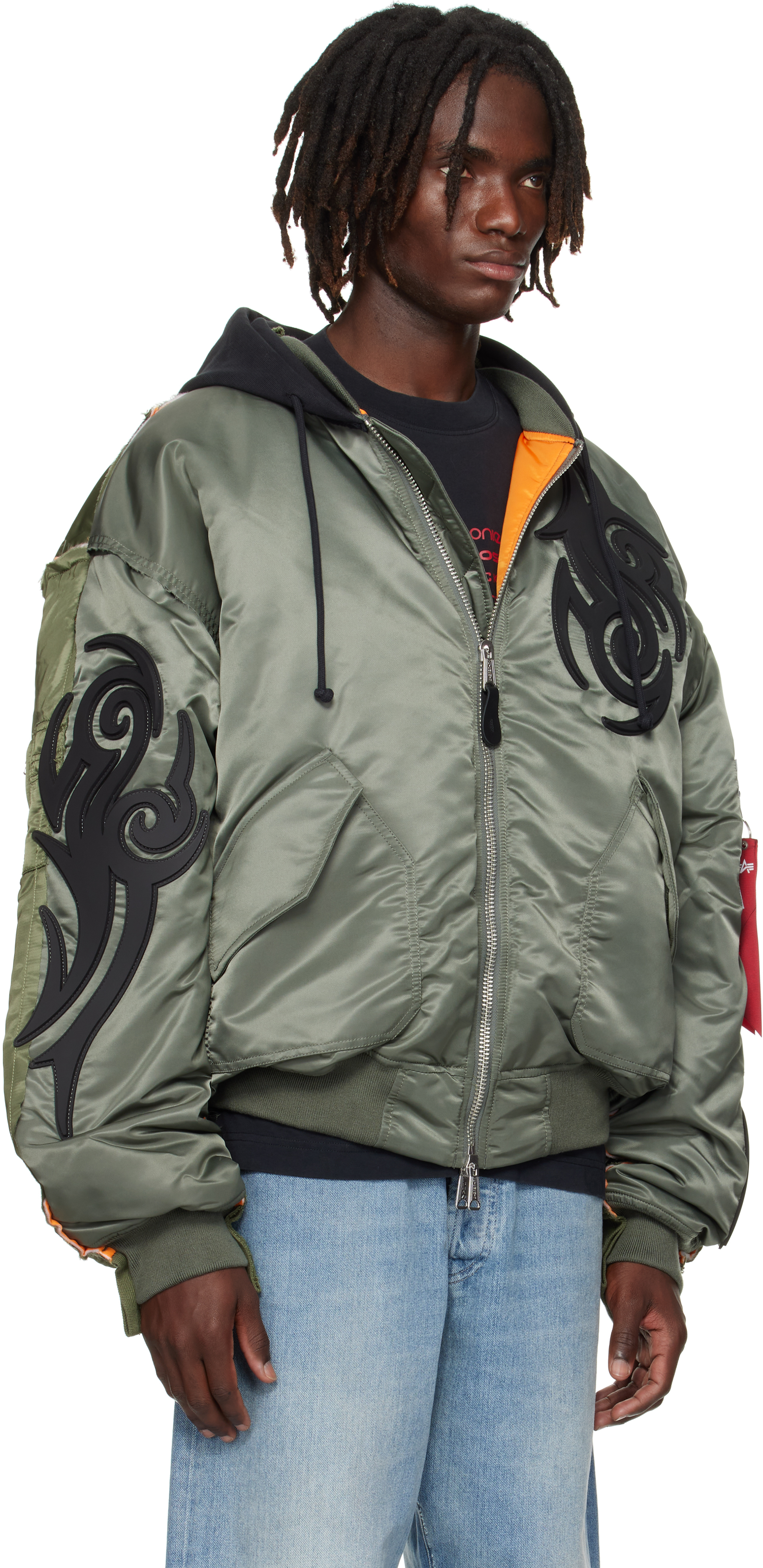 Khaki Alpha Industries Edition Reworked Bomber Jacket – On Sale