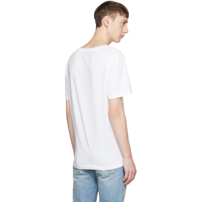 GUCCI White Classic Logo T-Shirt,440103 X3F05