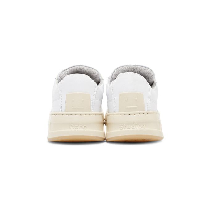 ACNE STUDIOS WHITE PEREY SNEAKERS