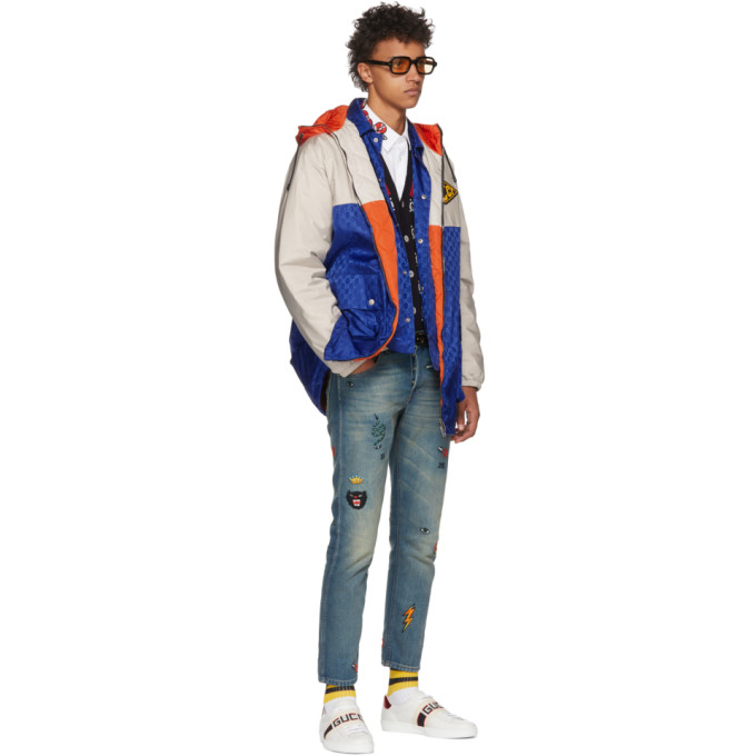 GUCCI White New Ace Elastic Band Sneakers