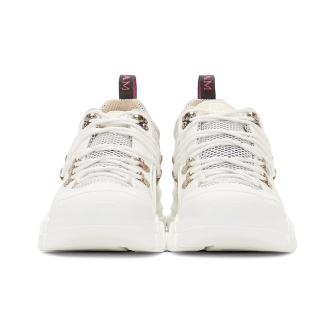 GUCCI White Flashtrek Sneakers