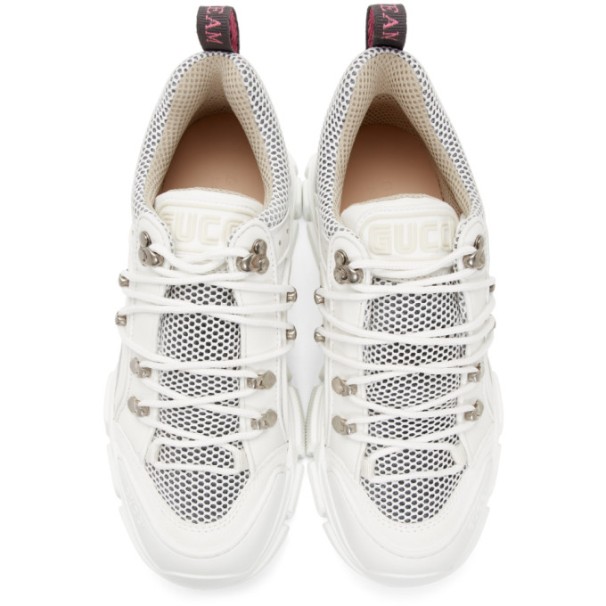 GUCCI White Flashtrek Sneakers