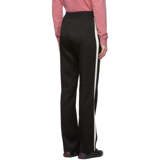 MONCLER Black Satin Lounge Pants