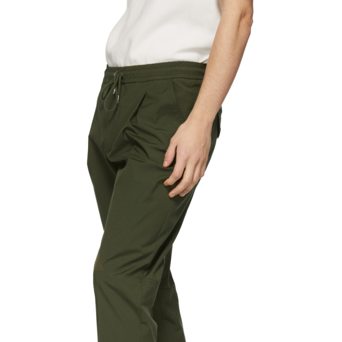 khaki tapered joggers