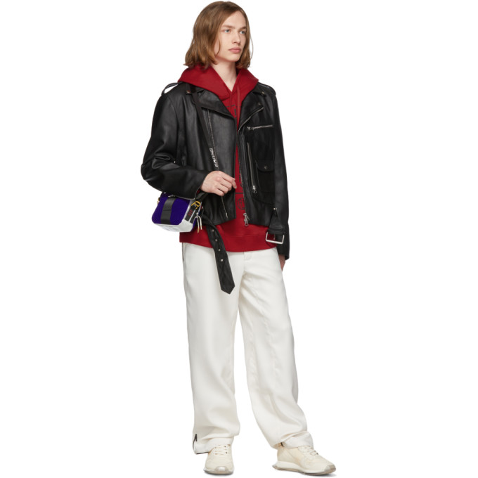 acne studios black blå konst hidey bag