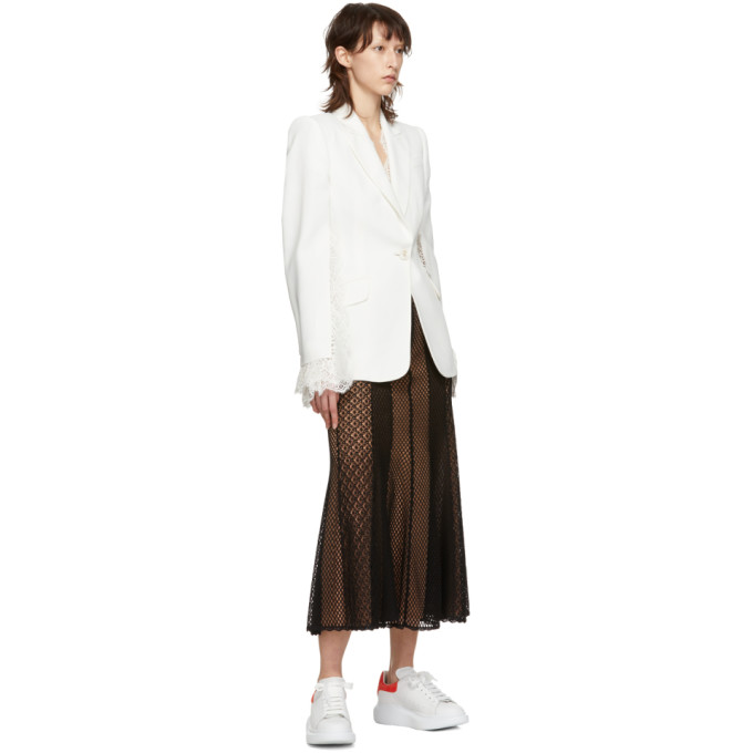 ALEXANDER MCQUEEN WHITE & RED OVERSIZED SNEAKERS