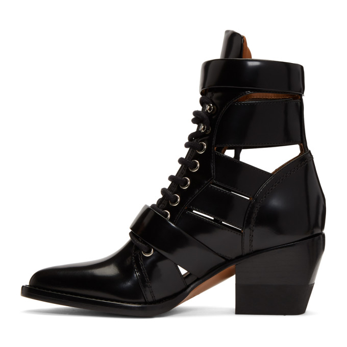 CHLOÉ CHLOE BLACK RYLEE MEDIUM BOOTS