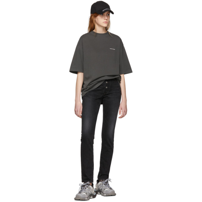 BALENCIAGA Grey & White Track Sneakers