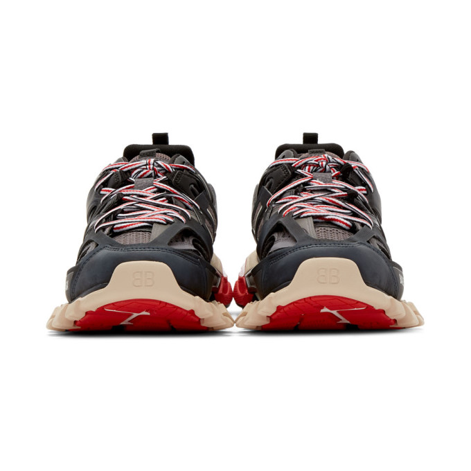 BALENCIAGA BLACK & GREY TRACK SNEAKERS