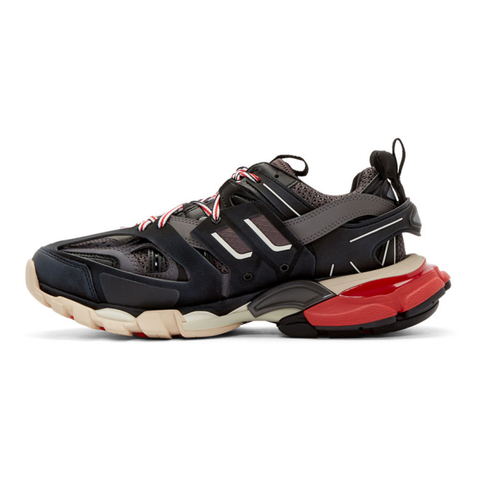 BALENCIAGA BLACK & GREY TRACK SNEAKERS