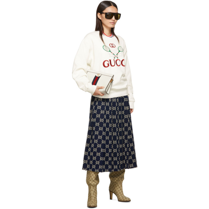 GUCCI WHITE SMALL OPHIDIA BAG