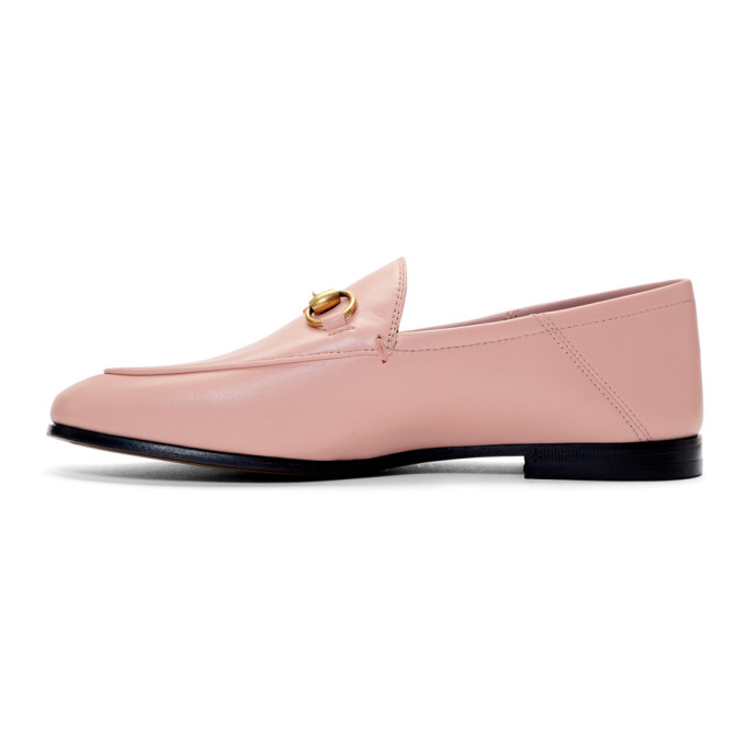 GUCCI GUCCI PINK CRUSHBACK BRIXTON LOAFERS