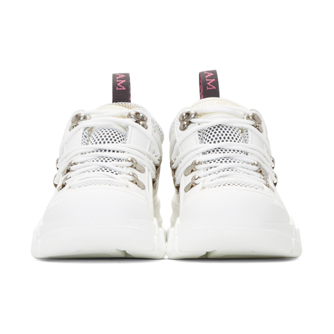GUCCI White Flashtrek Chunky Sneakers