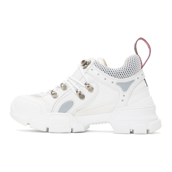 GUCCI White Flashtrek Chunky Sneakers