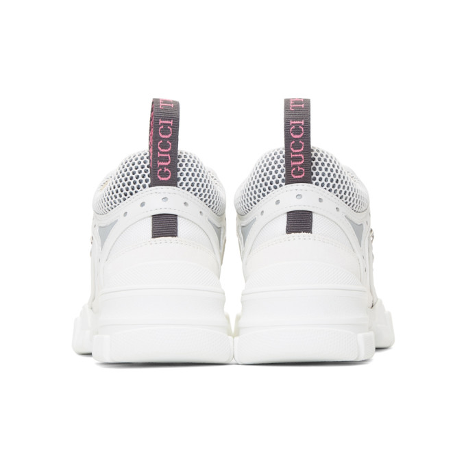 GUCCI White Flashtrek Chunky Sneakers