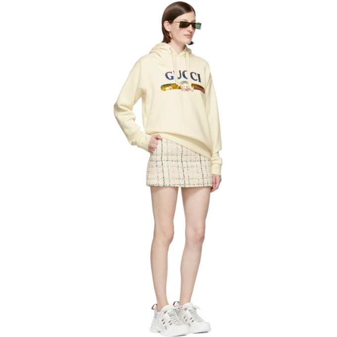 GUCCI White Flashtrek Chunky Sneakers