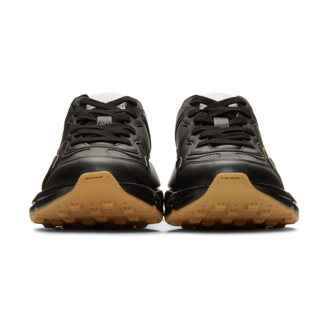 GUCCI GUCCI BLACK VINTAGE RYTHON SNEAKERS