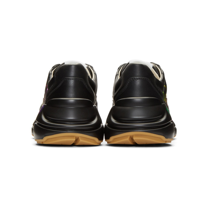 GUCCI GUCCI BLACK VINTAGE RYTHON SNEAKERS