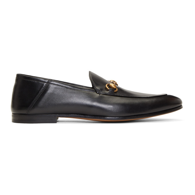 gucci brixton collapsible leather loafers