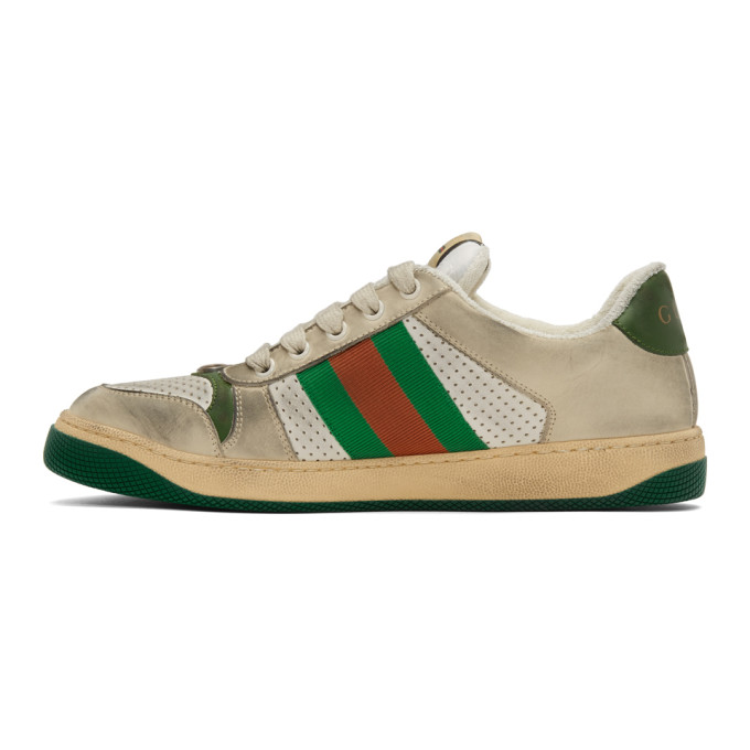 GUCCI GUCCI WHITE SCREENER SNEAKERS