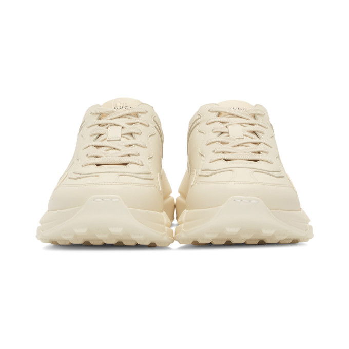 GUCCI Off-White Vintage Logo Rhyton Sneakers